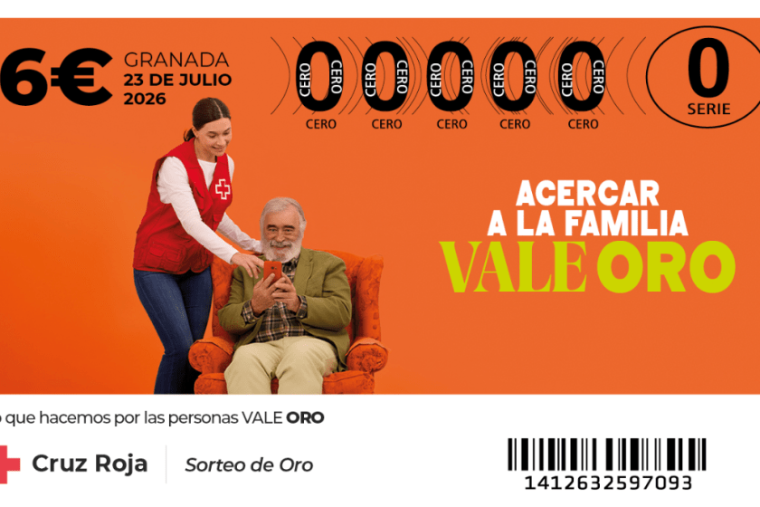Cruz Roja lanza el Sorteo de Oro 2026 con más de 7 millones en premios y nuevos boletos protagonizados por voluntariado.