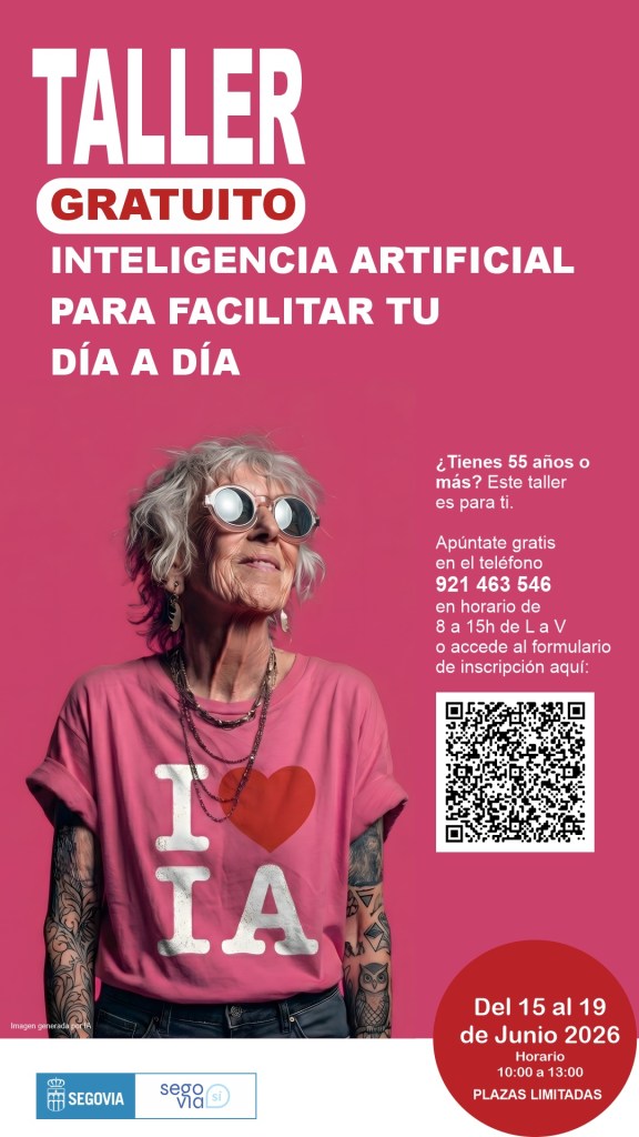 inteligencia artificial mayores, curso IA Segovia, mayores de 55 años, formación digital, silver economy, competencias digitales, asistentes virtuales, innovación Segovia, brecha digital, envejecimiento activo